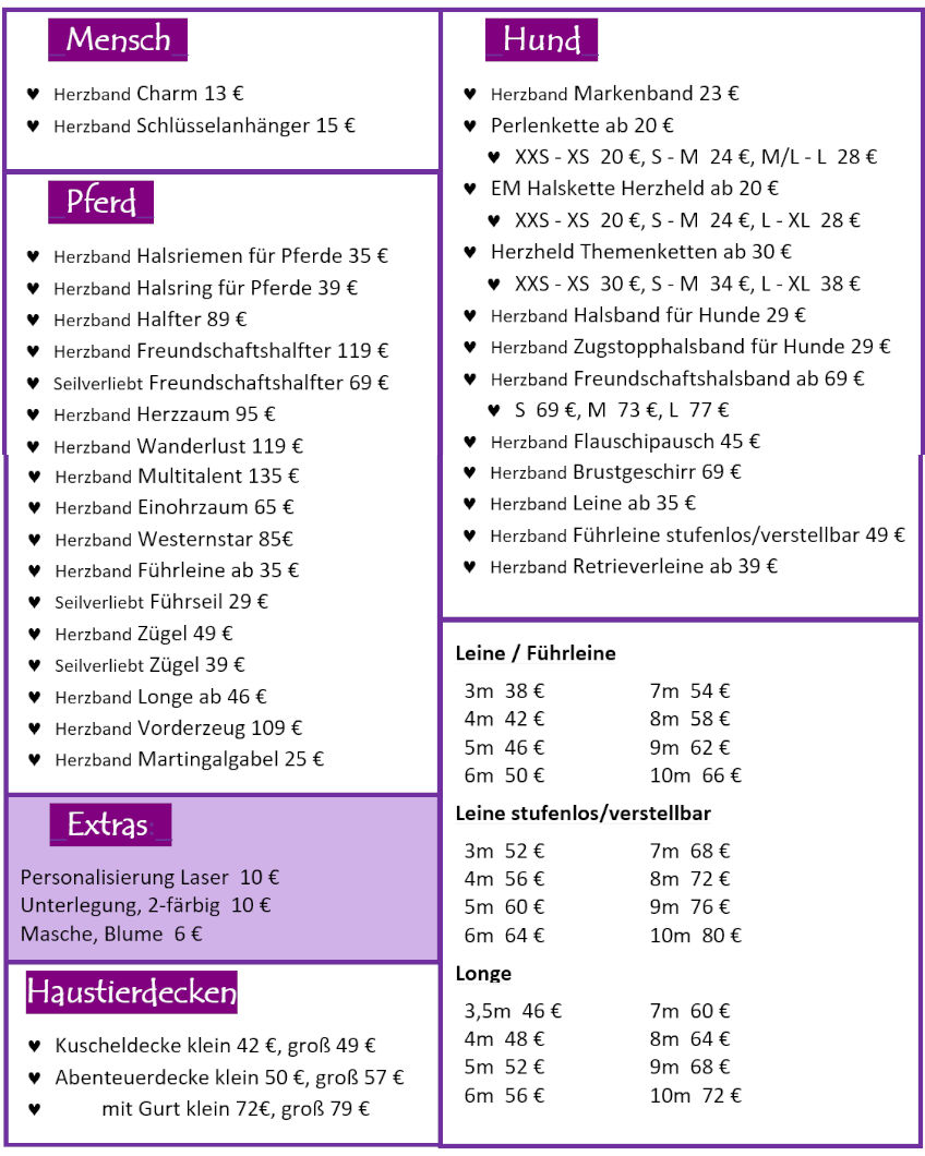Preisliste